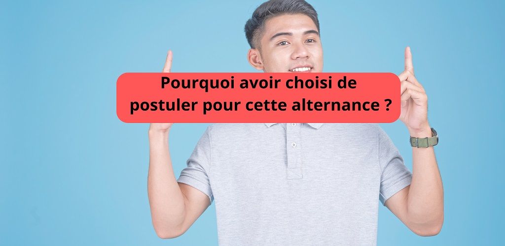 Pourquoi avoir choisi de postuler pour cette alternance