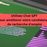 Utilisez Chat GPT pour améliorer votre candidature de recherche d'emploi