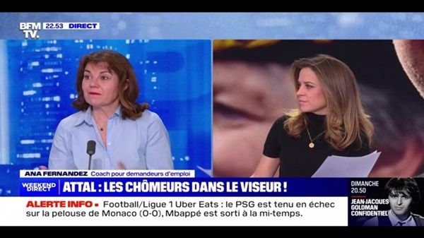 Interview Coaching emploi BFM TV Ana Fernandez